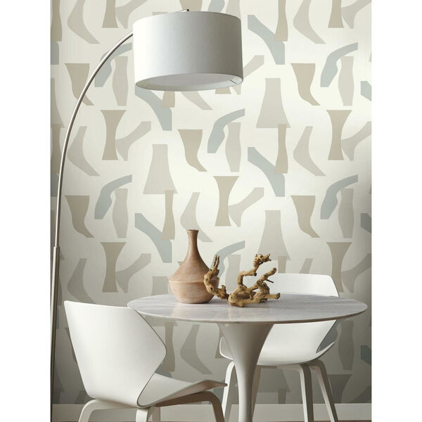 Risky Business III Neutrals Modernist Peel and Stick Wallpaper - SAMPLE SWATCH ONLY, image 3