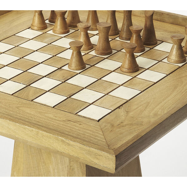 Butler Loft Levon Natural Mango Chess Game Table, image 3