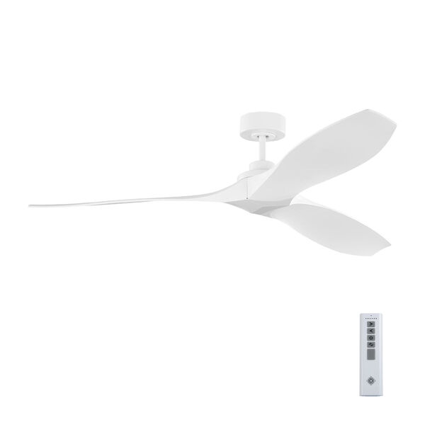 Collins Coastal Matte White 60-Inch Smart Indoor/Outdoor  Ceiling Fan with Remote Control and Reversible Motor, image 3