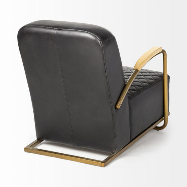 Horace I Black and Gold Accent Chair, image 5