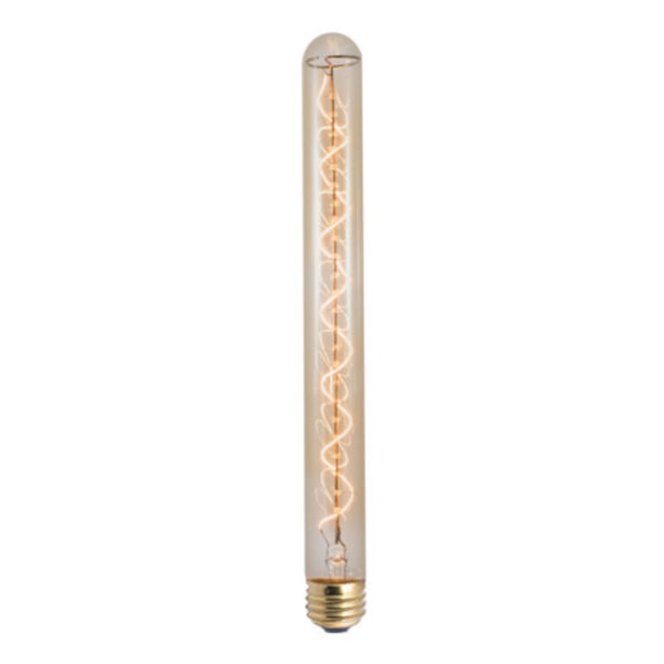 Antique Nostalgic Incandescent T9 Standard Base Amber 120 Lumens Light Bulb, image 1