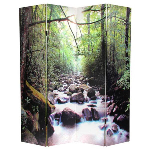 Six Ft. Tall Double Sided Path of Life Canvas Room Divider, Width - 64 Inches, image 3