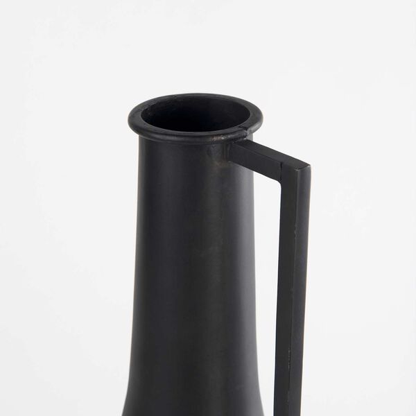 Aubrey Antique Black Iron Medium Flower Jug Vase, image 5