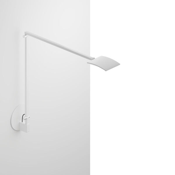 Mosso White LED Pro Desk Lamp with Hardwired Wall Mount, image 1