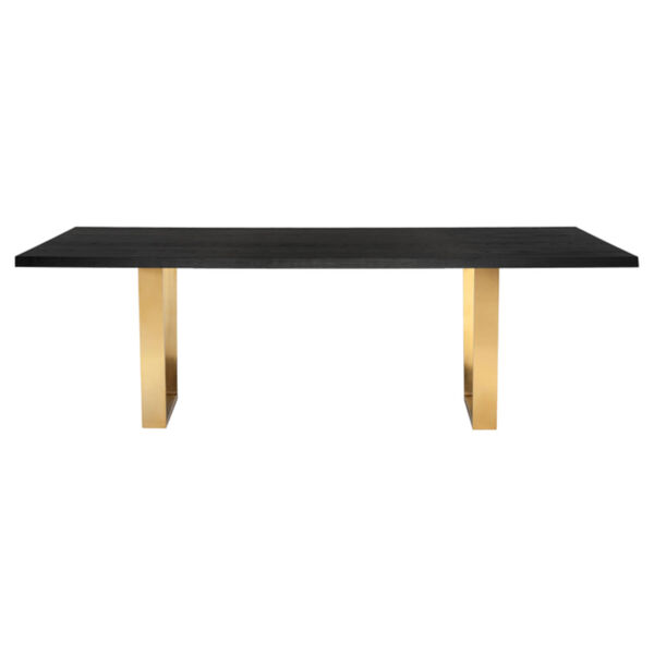 Versailles Onyx and Gold 95-Inch Dining Table, image 2