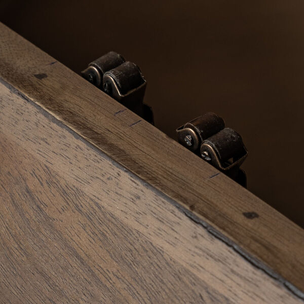 Arreto Brown Hexagonal Hinged Solid Wood Top Coffee Table, image 6