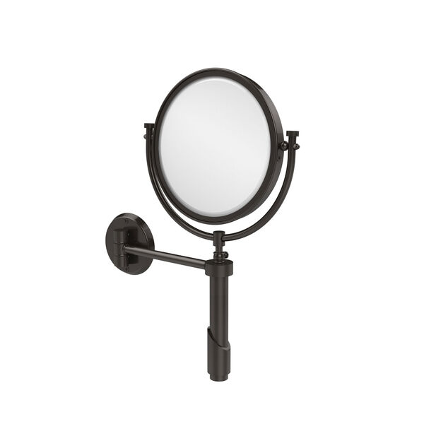 Tribecca Collection Wall Mounted Make-Up Mirror 8 Inch Diameter with 5X Magnification, Oil Rubbed Bronze, image 1