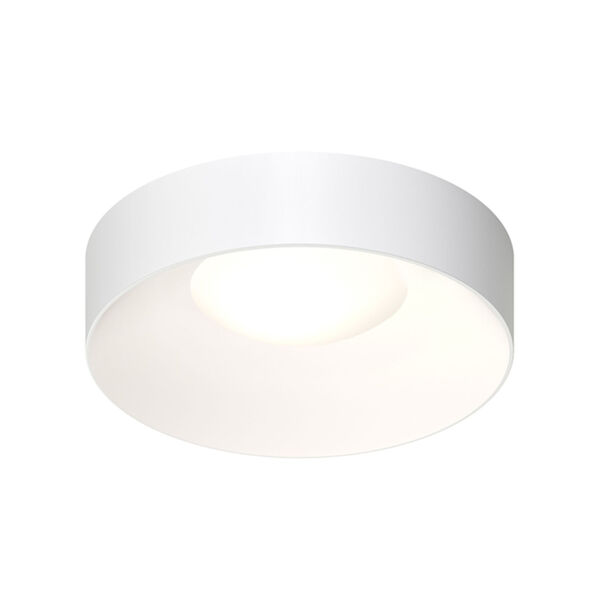 Ilios Satin White 18-Inch LED Flush Mount, image 1