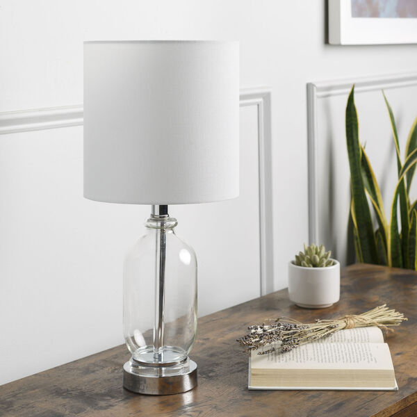 Manitoba Clear White Table Lamp, image 2