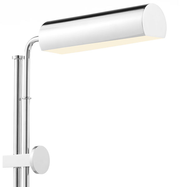 Satire Polished Nickel One-Light Integrated LED Table Lamp, image 6
