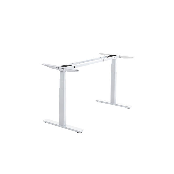 Autonomous White Frame White Classic Top Premium Adjustable Height Standing Desk, image 2