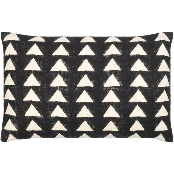 Malian Black and Cream Throw Pillow, image 1