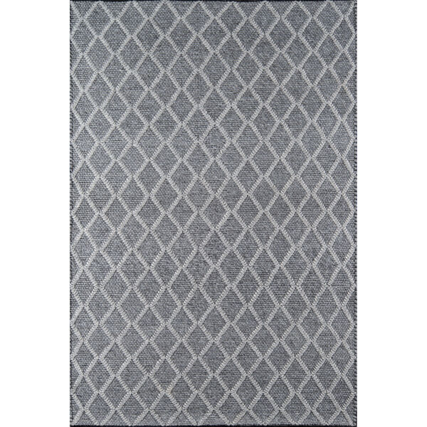 Andes Trellis Geometric Charcoal Runner: 2 Ft. 3 In. x 8 Ft., image 1