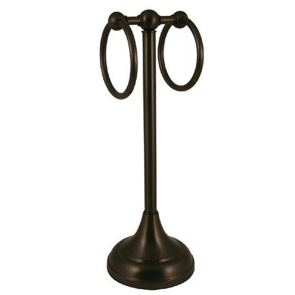 Tribecca Two Ring Guest Towel Holder, image 1