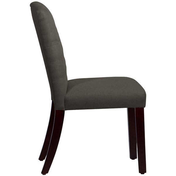 Linen Cindersmoke 39-Inch Tufted Arched Dining Chair, image 3