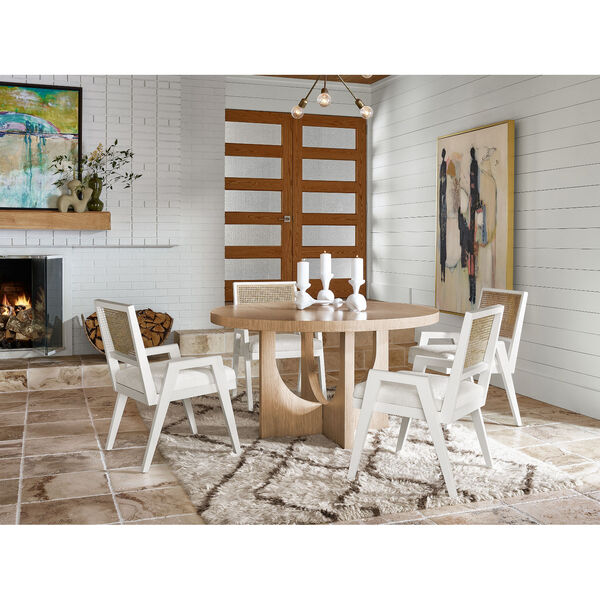 Sonora Natural and White Arm Chair, Set of 2, image 4