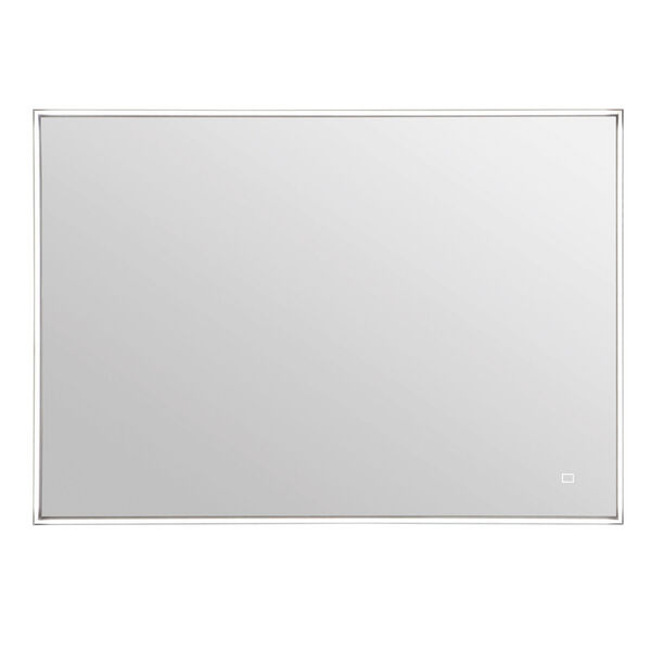 39-Inch x 27.5-Inch LED Mirror with Stainless Steel Frame, image 2
