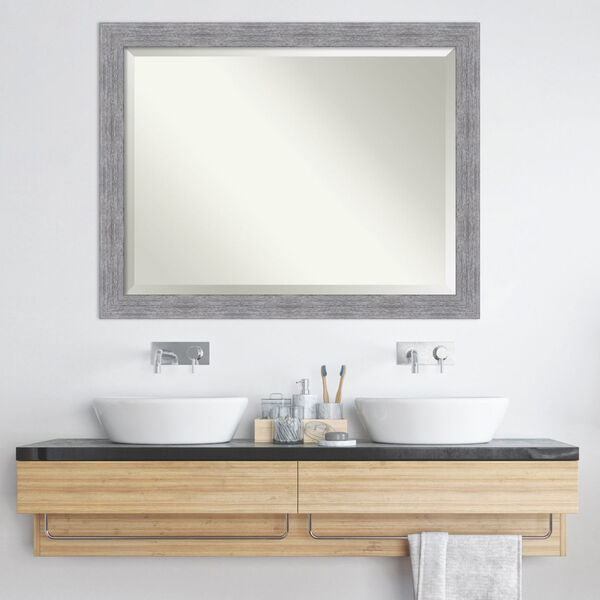 Bark Gray 45W X 35H-Inch Bathroom Vanity Wall Mirror, image 6
