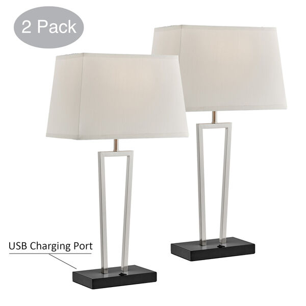 Sonnagh Brushed Nickel Two-Light Table Lamp, Set of Two, image 5