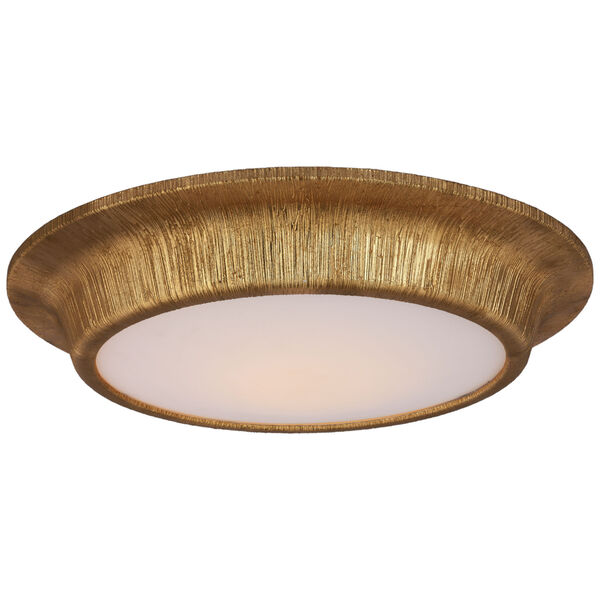 Utopia Large Flush Mount in Gild with Soft White Glass by Kelly Wearstler, image 1