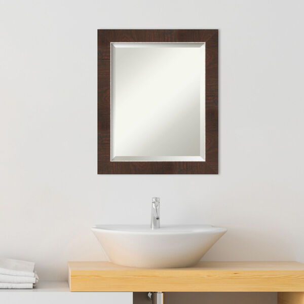 Wildwood Brown 20W X 24H-Inch Bathroom Vanity Wall Mirror, image 3