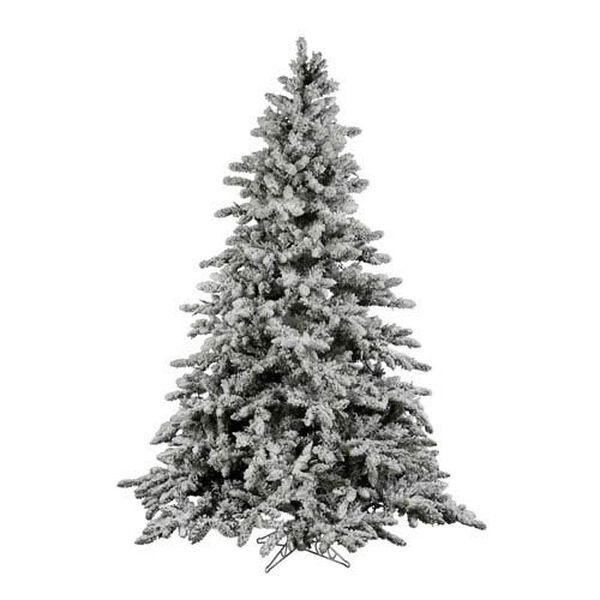 Flocked Utica Fir 7.5-Foot Christmas Tree w/1650 Tips, image 1