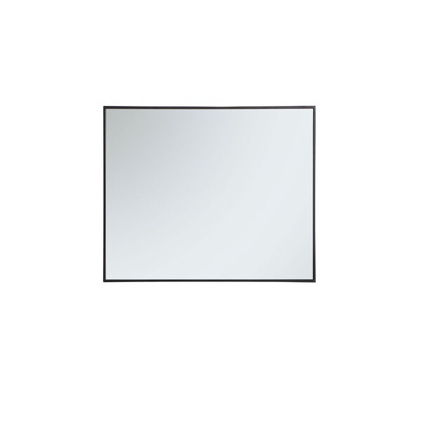 Eternity Black 30-Inch Rectangular Mirror, image 5