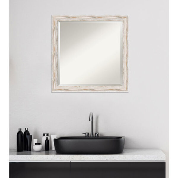 Alexandria White 23-Inch Bathroom Wall Mirror, image 5