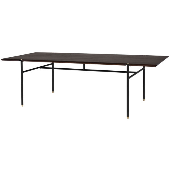Stacking Smoked Black 40-Inch Dining Table, image 3