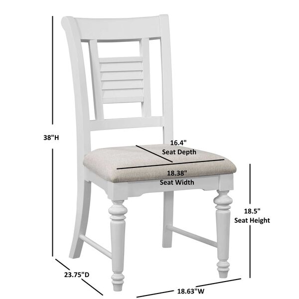 Eggshell White Cottage Traditions Dining Side Chair, Set of Two, image 4