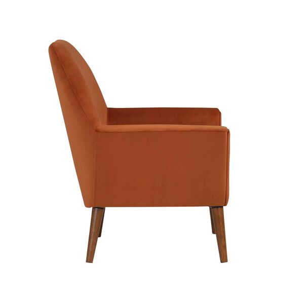 Accera Burnt Orange Velvet Arm Chair, image 5