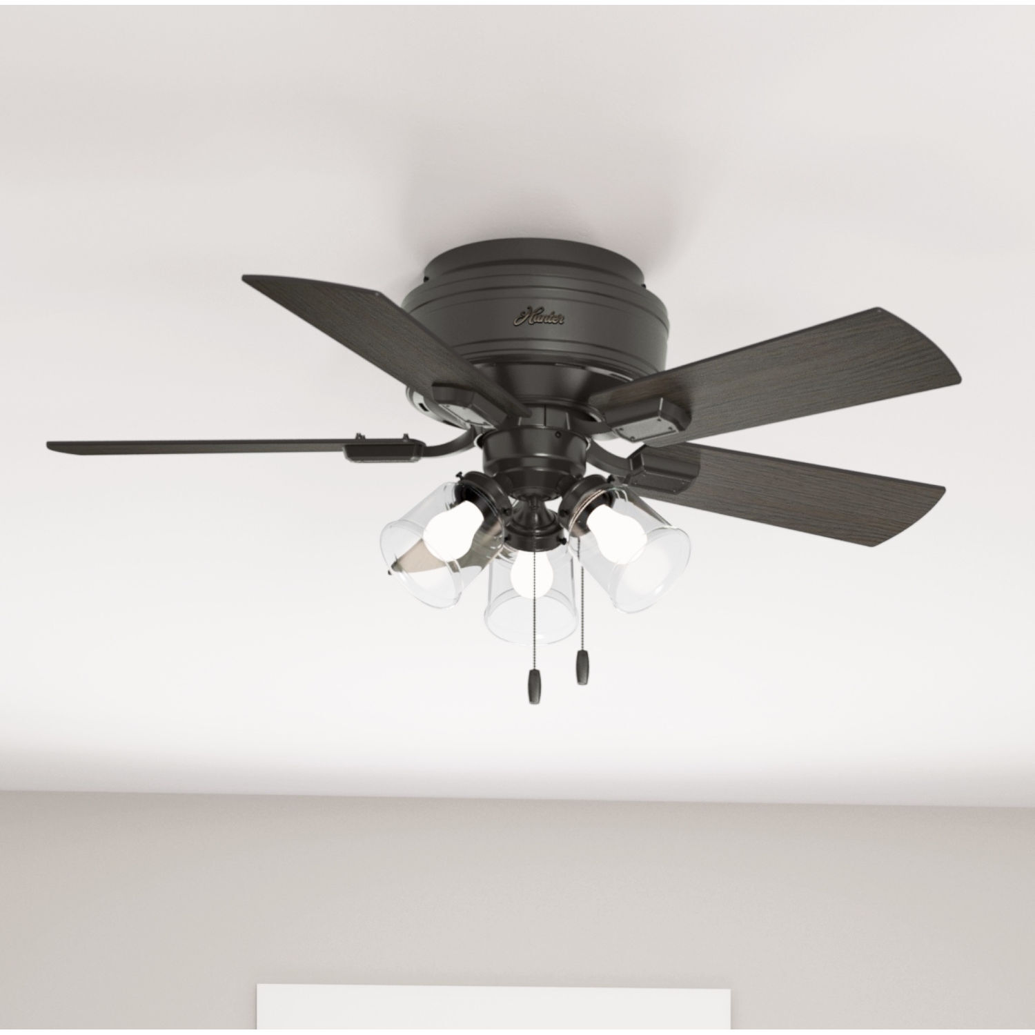 Hunter 52153 Crestfield 42" Ceiling Fan with LED Light Noble Bronze 