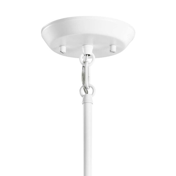 Armstrong White Six-Light Chandelier, image 4