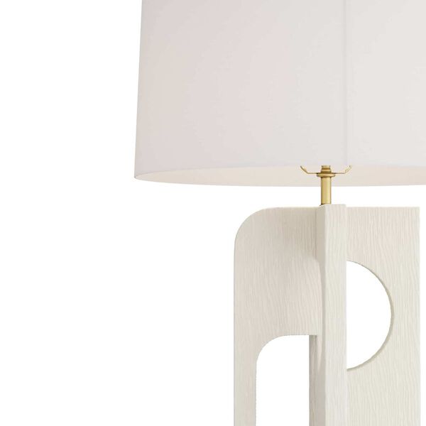 Tevin Matte Ivory Resin One-Light Table Lamp, image 5