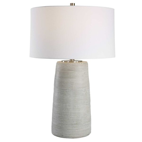 Mountainscape Brushed Nickel One-Light Table Lamp, image 1