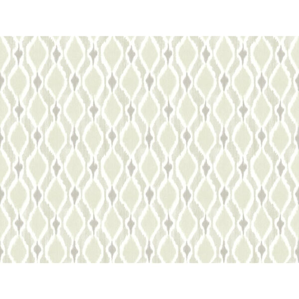 Small Prints Resource Library Beige Two-Inch Dyed Ogee Wallpaper, image 1