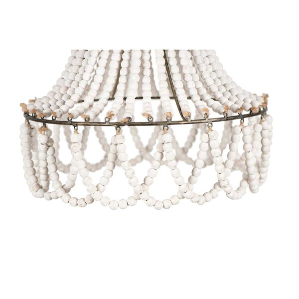 White One-Light 18-Inch Chandelier, image 3