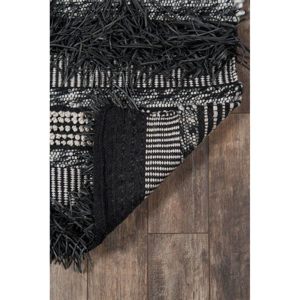 Otto Striped Black Rectangular: 7 Ft. 9 In. x 9 Ft. 9 In. Rug, image 6