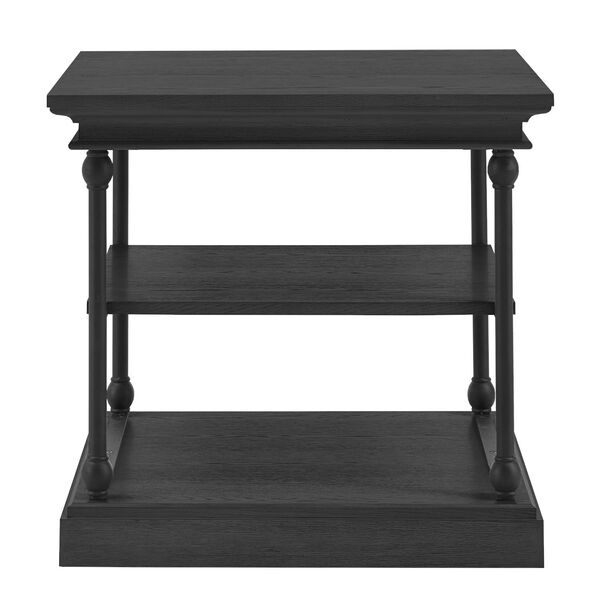 Vernal Black Storage Side Table, image 2