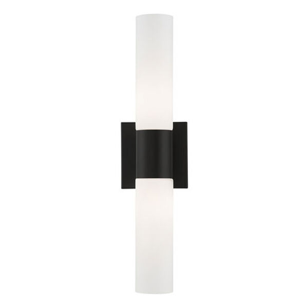Aero Black and Brushed Nickel Two-Light ADA Wall Sconce, image 3