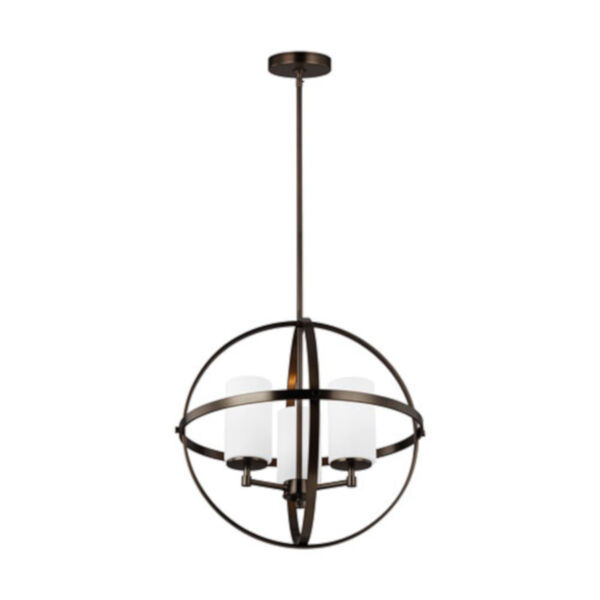 Nicollet Oil Rubbed Bronze Three-Light Chandelier Title 24, image 1