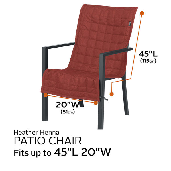 Oak Heather Henna Patio Chair Slipcover, image 4