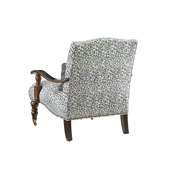 Tommy Bahama Upholstery Brown, White and Blue San Carlos Chair, image 2
