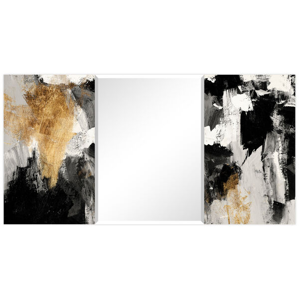 Grey Skies Black 32 x 64-Inch Rectangular Beveled Wall Mirror, image 5