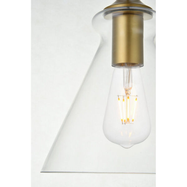 Destry Brass One-Light Plug-In Pendant, image 5