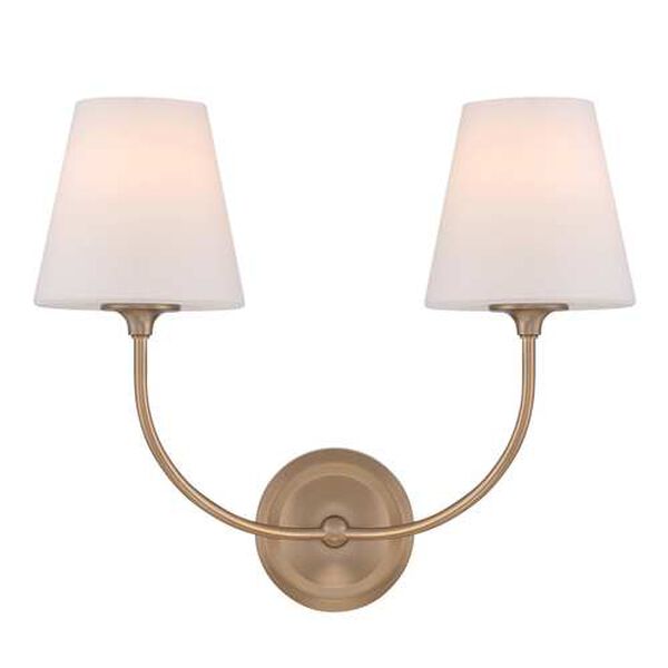 Sylvan Vibrant Gold Two-Light Wall Sconce, image 2