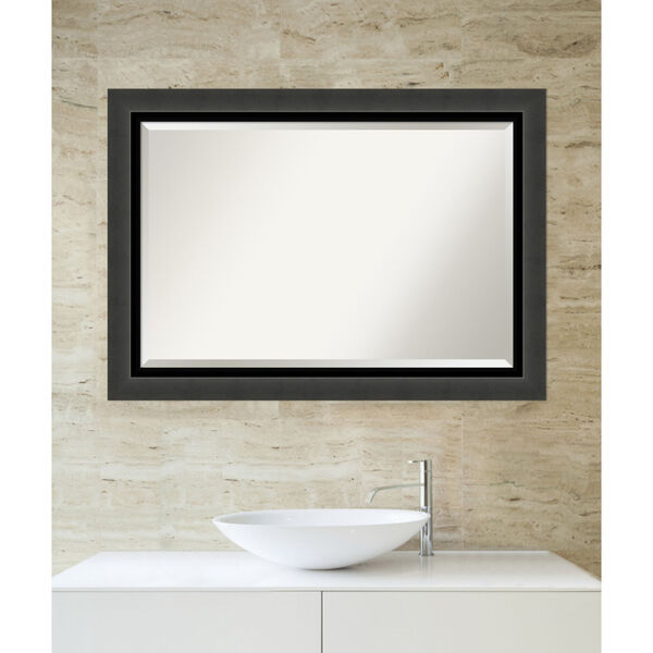 Tuxedo Black Bathroom Vanity Wall Mirror, image 5