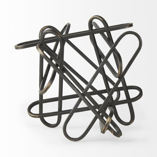 Henderson Black Metal Paperclip Decorative Object, image 3