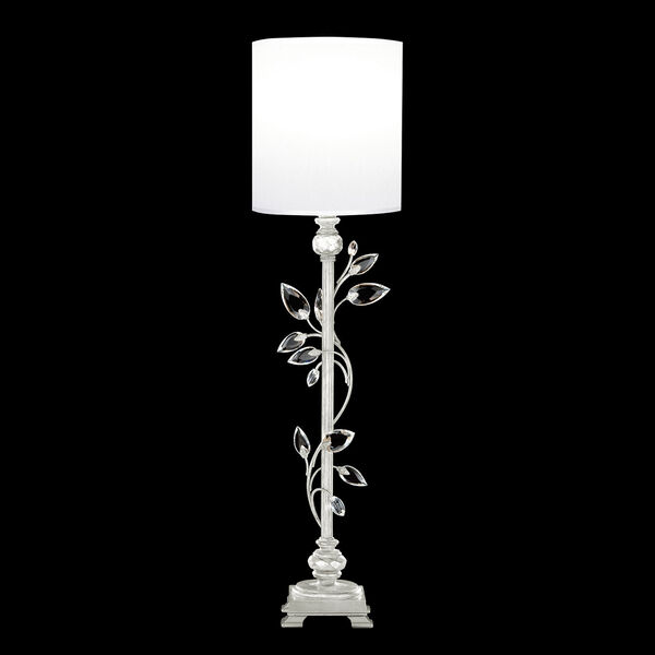 Crystal Laurel Silver and White One-Light Console Lamp, image 1