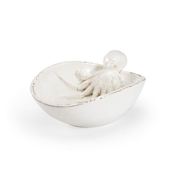White  Octopus Garden Bowl, image 1